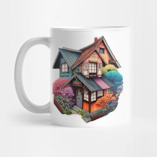 The houses of Ōsaka Mug